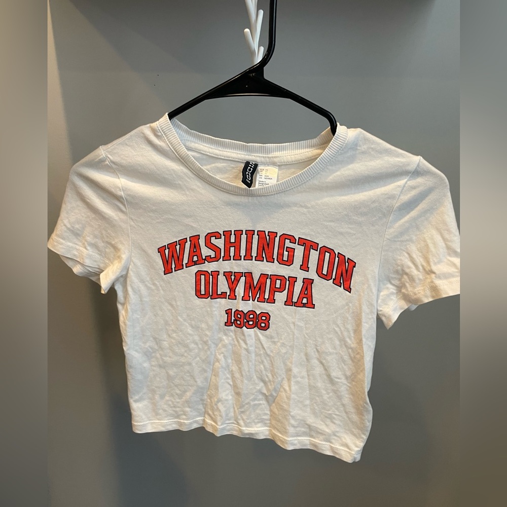 White baby tee (xs)